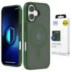 Husă pentru Apple iPhone 16 - 3mk Smoke MagCase Verde