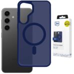 Husă pentru Samsung Galaxy S25 - 3mk Smoke MagCase Albastru