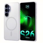 Husă pentru Samsung Galaxy S26+ - 3mk Smoke MagCase Alb