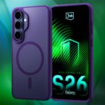 Husă pentru Samsung Galaxy S26+ - 3mk Smoke MagCase Mov - imagine 2