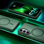 Husă pentru Samsung Galaxy S26 - 3mk Smoke MagCase Verde - imagine 2