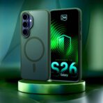 Husă pentru Samsung Galaxy S26 - 3mk Smoke MagCase Verde - imagine 3
