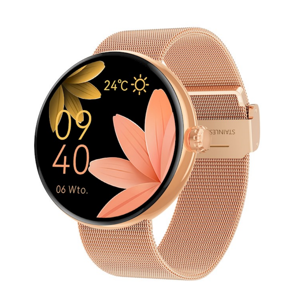 Smartwatch Forever Forevive 5 SB-365 Roz-Auriu Smartwatch Forever Forevive 5 SB-365 Roz-Auriu