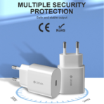 Încărcător rețea Devia RLC-380 Rocket, 20W, Power Delivery, USB-C, Alb - imagine 3