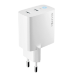 Încărcător rețea Forever TC-06-65CC GaN, 65W, 2xUSB-C, PD, Alb - imagine 2
