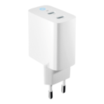 Încărcător rețea Forever TC-06-65CC GaN, 65W, 2xUSB-C, PD, Alb - imagine 3