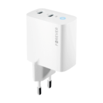 Încărcător rețea Forever TC-06-65CC GaN, 65W, 2xUSB-C, PD, Alb - imagine 4