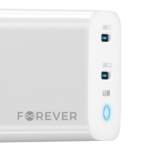 Încărcător rețea Forever TC-06-65CC GaN, 65W, 2xUSB-C, PD, Alb - imagine 5