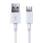 Cablu Devia Shark EC306 USB-A la USB-C Alb