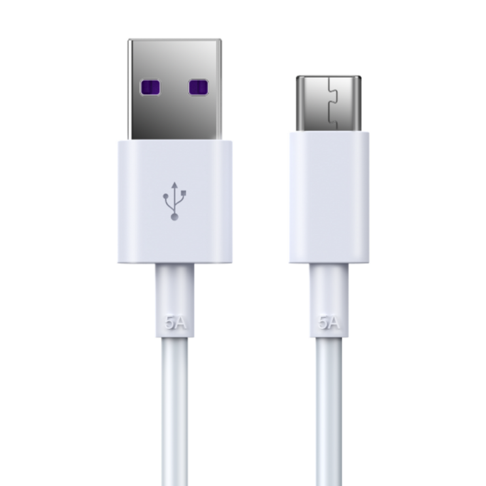 Cablu Devia Shark EC306, USB A la USB C, 5A, 1.5 m, Alb Cablu Devia Shark EC306 USB-A la USB-C Alb