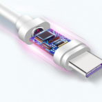 Cablu Devia Shark EC306, USB-A la USB-C, 5A, 1.5m, Alb - imagine 4